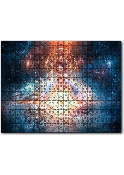 Cakapuzzle Evren Enerjisi Meditasyon Uzay Yıldızlar Görseli 120 Parça Puzzle Yapboz Mdf (Ahşap)