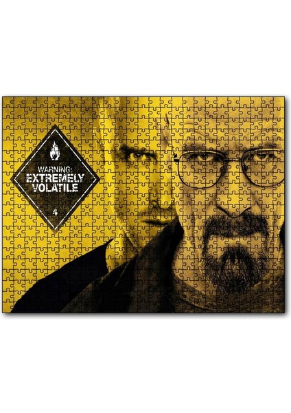 Caka Tablo Cakapuzzle Breaking Bad Dikkat Yüksek Derecede Uçucu 120 Parça Puzzle Yapboz Mdf (Ahşap)