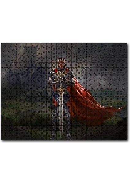 Cakapuzzle Kral Arthur Sanat Eseri Görseli 255 Parça Puzzle Yapboz Mdf (Ahşap)