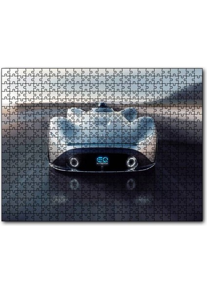 Cakapuzzle Mavi Rolls Royce Görseli 120 Parça Puzzle Yapboz Mdf (Ahşap)