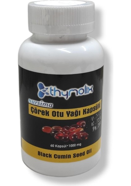 Thymolix Çörek Otu Yağı Kapsülü 60AD