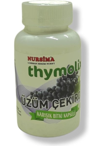 Thymolix Üzüm Çekirdekli Karışık Bitki Kapsülü 60AD