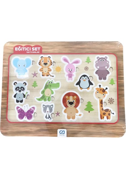 Eğitici Set Hayvanlar 11 Parça Frame Puzzle CA.5054