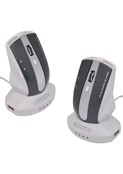Fare Şarj M-011G 2.4ghz 6 Keys Kablosuz Beyaz + Mavi Kraliyet (Yurt Dışından)