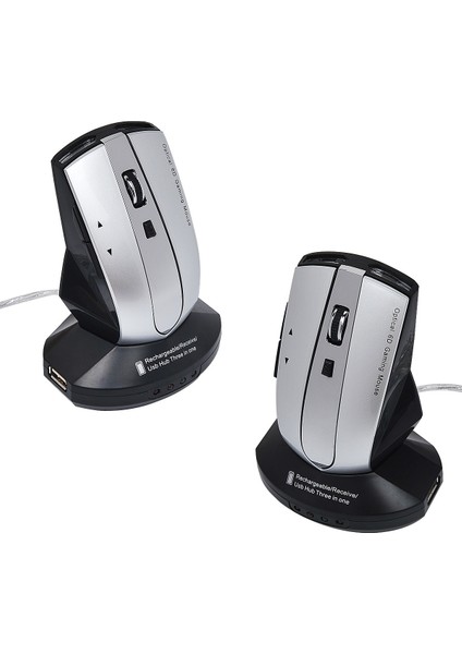 Fare Şarj M-011G 2.4ghz 6 Keys Kablosuz Siyah + Gümüş (Yurt Dışından)
