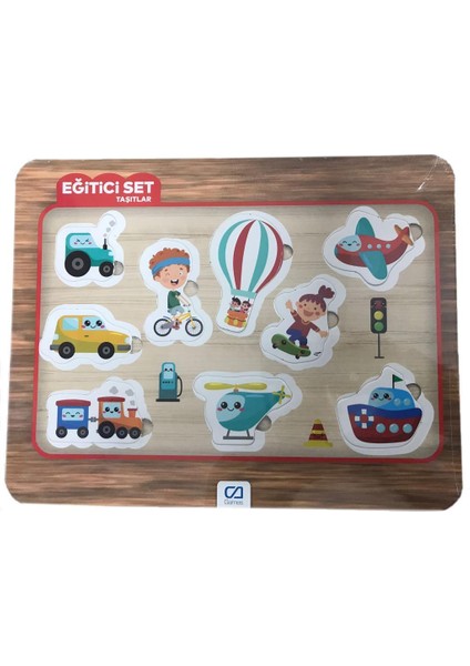 Eğitici Set Taşıtlar 9 Parça Frame Puzzle CA.5055