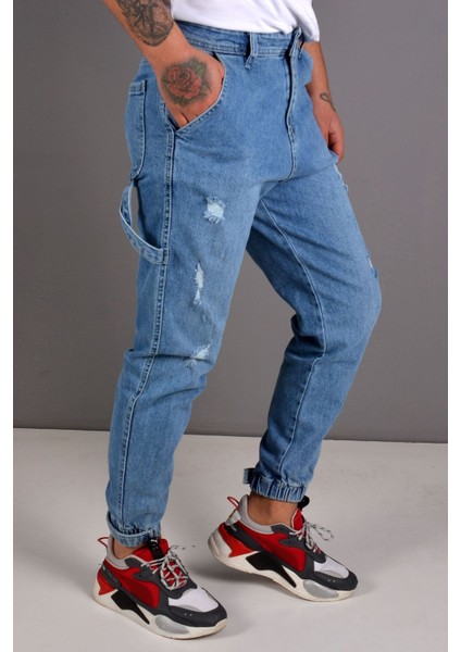 Kocmen Erkek Boyfriend Kot Pantolon K-0294 - Açık Mavi