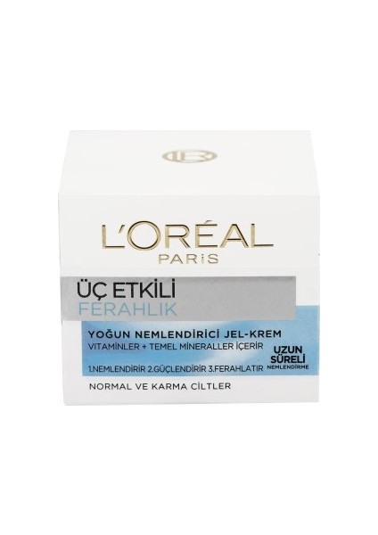 Loreal Paris 3 Ekili Gündüz Bakım Kremi Ferahlatıcı 50 ml