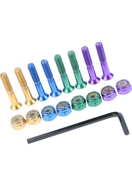 8 Adet Yedek Kaykay Kamyon Donanım Seti Longboard Vidalar Cıvata Somun D D 25MM (Yurt Dışından)