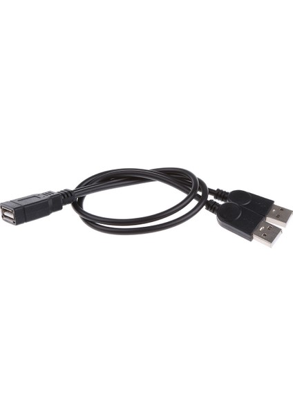 Usb-A Kadın Çift USB Erkek Y-Splitter Şarj Kablosu 30 cm (Yurt Dışından)