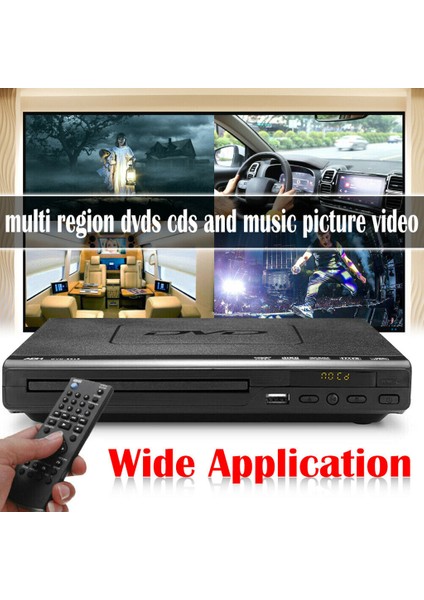 DVD Oynatıcı Kompakt Unscaling USB Müzik Disk Adh CD VCD Oynatıcı Uzaktan (Yurt Dışından) fırsatları