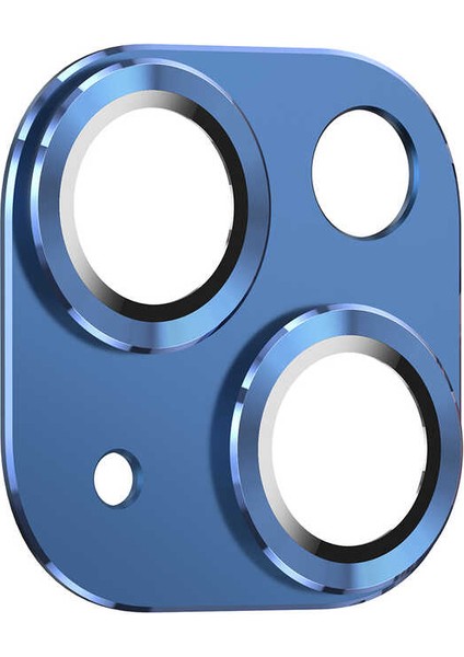 Apple iPhone 13 Mini Kamera Metal Cam Lens Full Koruyucu Mavi