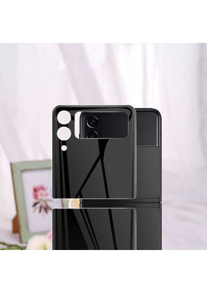 Dlrcase Samsung Galaxy Z Flip 3 Arka Ekran Koruyucu Siyah modelleri