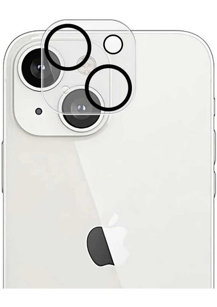 Dlrcase Apple iPhone 13 Mini Kamera Lens Koruyucu Cam Full Şeffaf