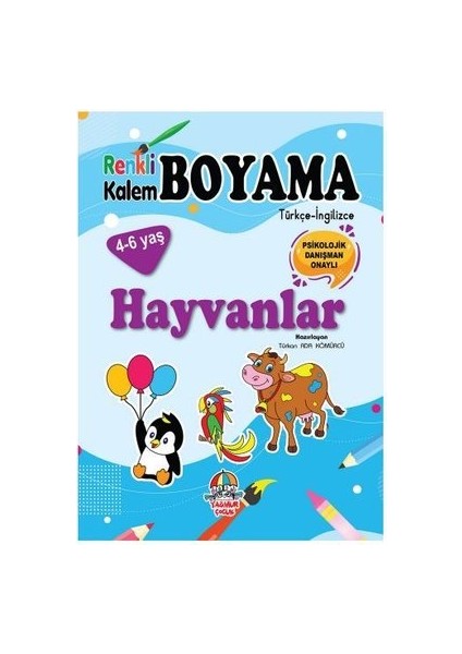 Hayvanlar - Renkli Kalem Boyama