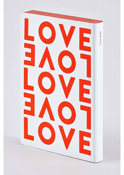 Gri Noktalı Deri Defter Love A6 Premium Kağıt 176 Sayfa