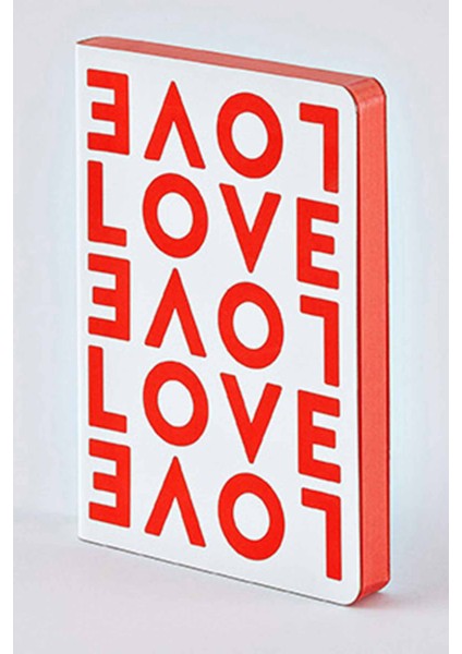 Gri Noktalı Deri Defter Love A6 Premium Kağıt 176 Sayfa