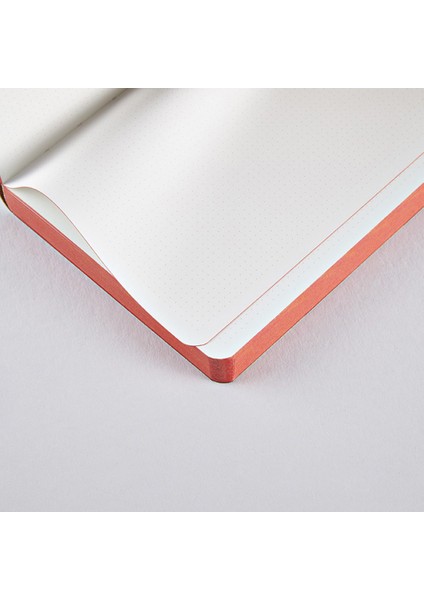 Gri Noktalı Deri Defter Love A6 Premium Kağıt 176 Sayfa
