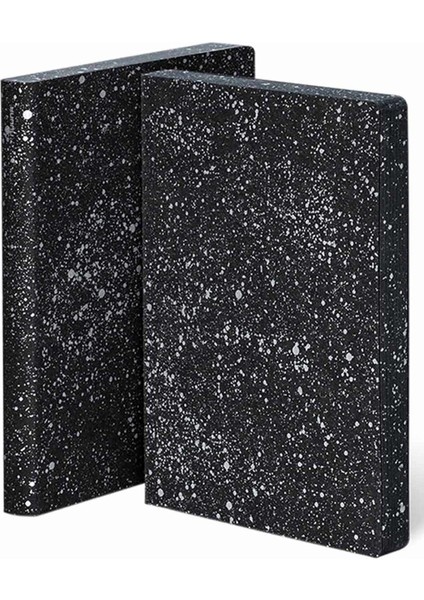 Gri Noktalı Deri Defter Milky Way A5 Premium Kağıt 256 Sayfa