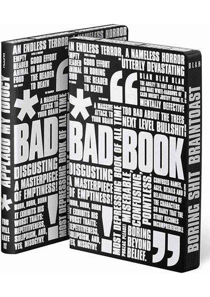 Gri Noktalı Deri Defter Bad Book A5 Premium Kağıt 256 Sayfa