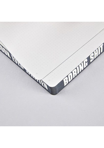 Gri Noktalı Deri Defter Bad Book A5 Premium Kağıt 256 Sayfa