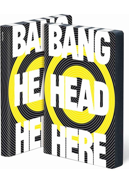Noktalı Defter Bang Head Here A5 Premium Kağıt 256 Sayfa