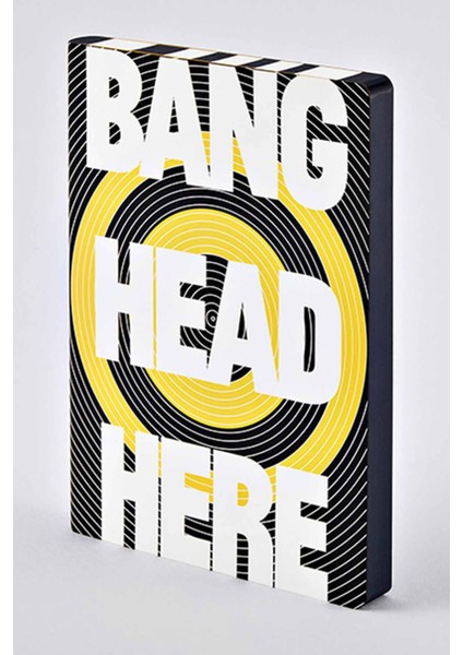 Noktalı Defter Bang Head Here A5 Premium Kağıt 256 Sayfa