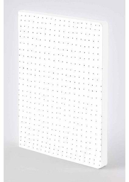 Gri Noktalı Deri Defter Dots A5 Premium Kağıt 176 Sayfa