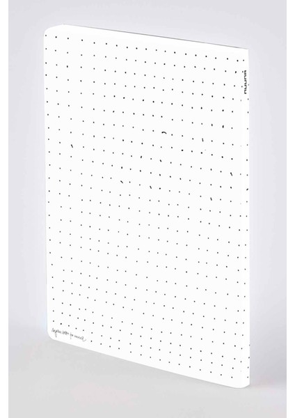 Gri Noktalı Deri Defter Dots A5 Premium Kağıt 176 Sayfa
