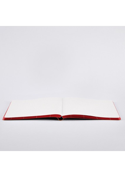 Deri Defter Break The Grid Red A5 Premium Kağıt 160 Sayfa
