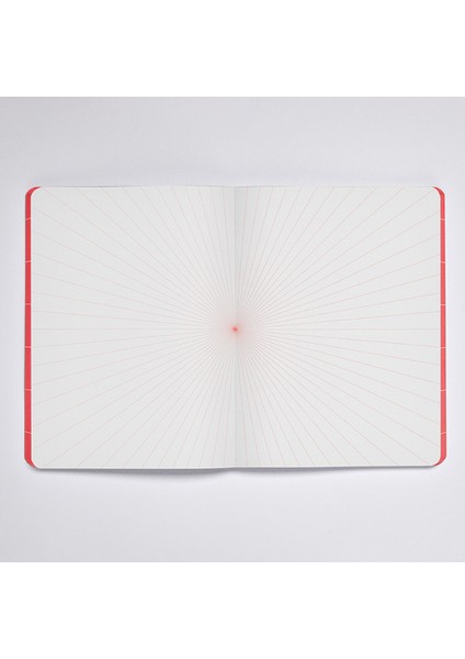 Deri Defter Break The Grid Red A5 Premium Kağıt 160 Sayfa