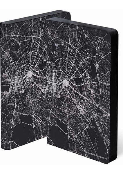 Noktalı Defter Nightflight Over Berlin Silver A5 Premium Kağıt 176 Sayfa