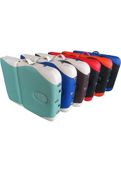 Katlanabilir 3 Parçalı Ahşap Masaj Masası, çanta Tipi Masaj ve Yatağı Yeşil-Krem modelleri