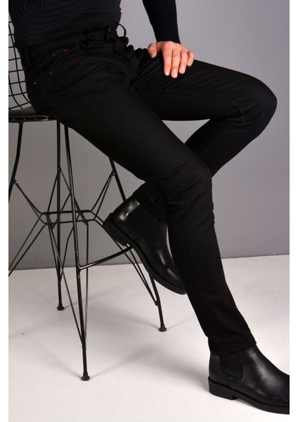 Kocmen Erkek Slimfit Kot Pantolon K-0440 - Siyah