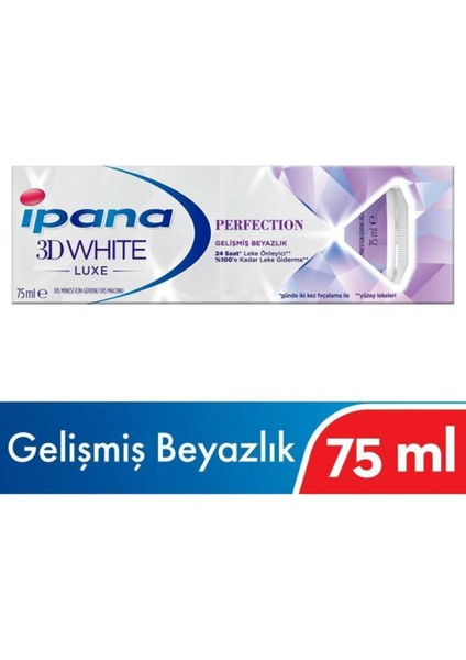 Marka: Ipana 3 Byt.byz.luxe Perfection Gelişmiş Beyazlık 75ML 8006540147870 Kategori: Diş Macunu