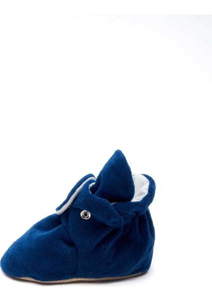 Kaydırmaz Tabanlı Pamuk Astarlı Çıtçıtlı Lacivert Panduf modelleri