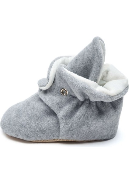 Kaydırmaz Tabanlı Pamuk Astarlı Çıtçıtlı Gri Panduf modelleri