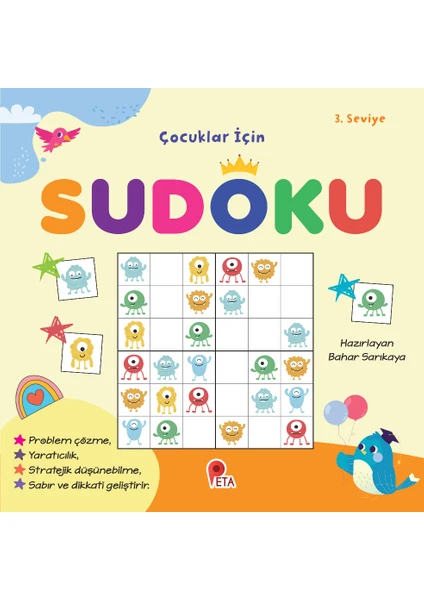 Çocuklar İçin Sudoku 3. Seviye - Bahar Sarıkaya