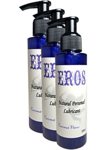 Coconut Flavor Natural Personal Lubricant 125 ml Hindistancevizi Aromalı 3 Adet