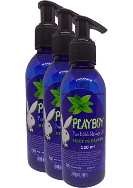 Pure Edible Massage Oil 120ML Nane Aromalı Masaj Yağı 3 Adet