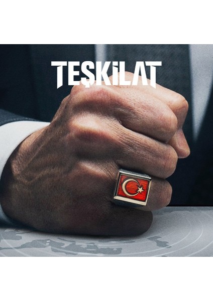 925 Ayar Gümüş Teşkilat Yüzüğü fiyatları