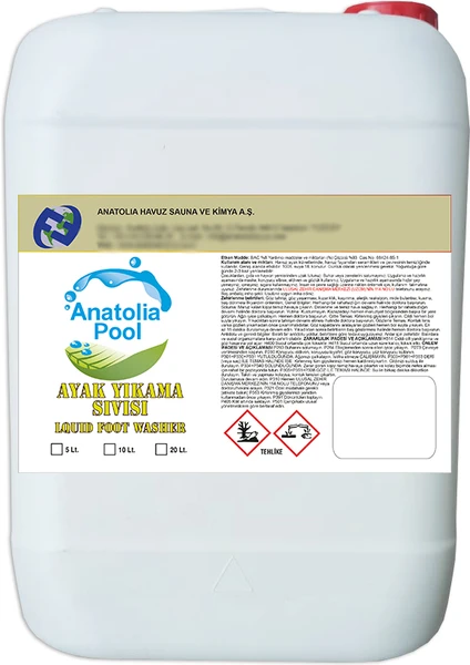 Anatolia Pool Ayak Yıkama Sıvısı 10 Lt (Liquid Foot Washer)