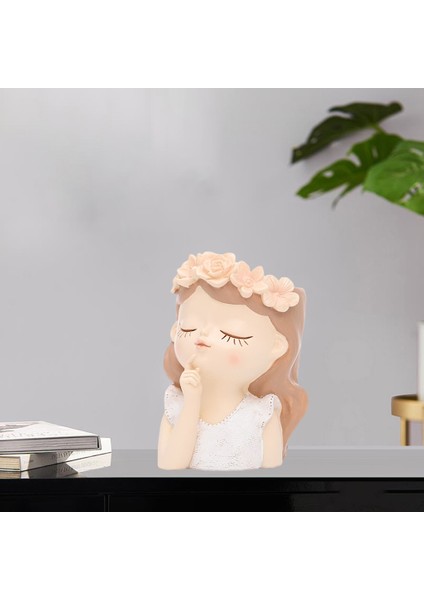 Reçine Kaktüs Yüz Bitki Pot Tutucu Drenaj Deliği 7.5X7.5X11CM (Yurt Dışından) fiyatları