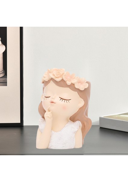 Reçine Kaktüs Yüz Bitki Pot Tutucu Drenaj Deliği 7.5X7.5X11CM (Yurt Dışından) fırsatları