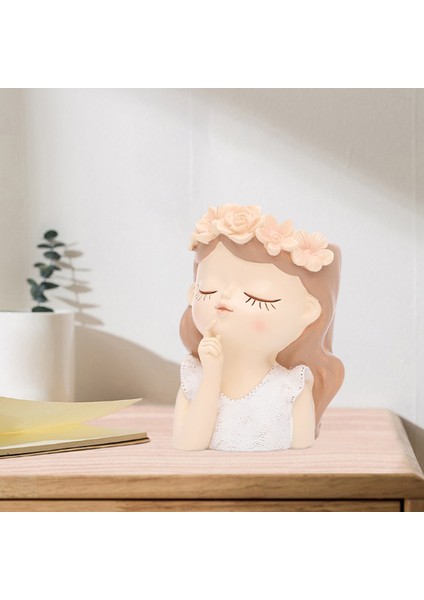 Reçine Kaktüs Yüz Bitki Pot Tutucu Drenaj Deliği 7.5X7.5X11CM (Yurt Dışından) indirimleri