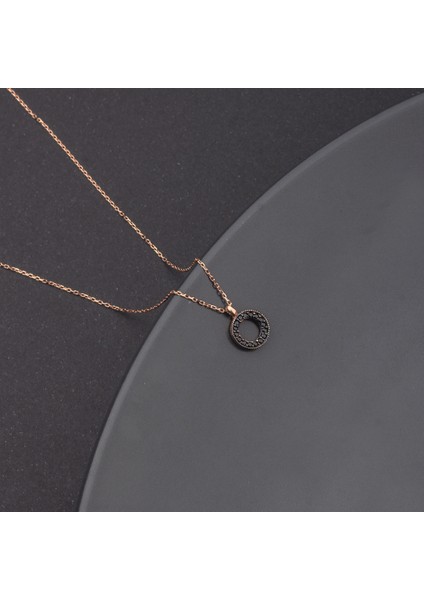 925 Ayar Gümüş Oniks Taşlı Çember Kolye