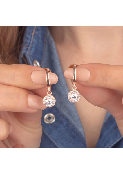 925 Ayar Gümüş Pırlanta Modeli Sallantılı Küpe fiyatları