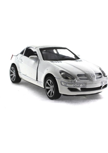 Çek Bırak Mercedes Benzeri Beyaz Metal Araba