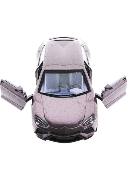 Çek Bırak Lamborghini Benzeri Simli Kahve Metal Araba modelleri