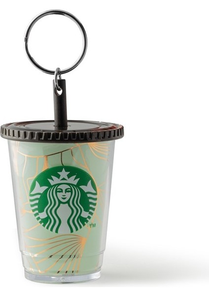 Starbucks® Anahtarlık - Altın Renkli Desenli - 11116835